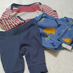 Carter's Striped and Animal Print Kids Set - Red, Blue, Navy